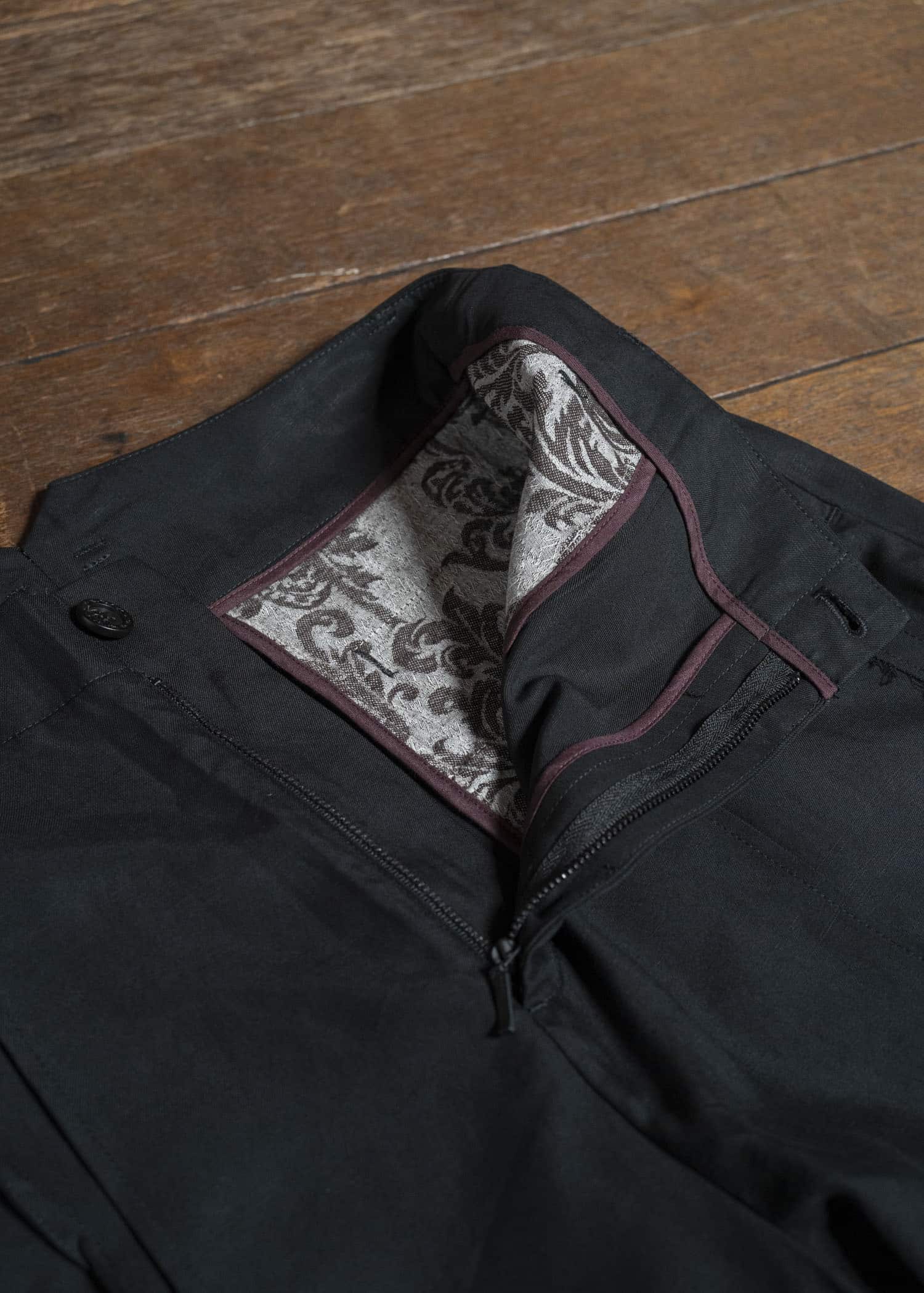 Professor.E WIDE PANTS BLACK 25FW-WN-TRL-02