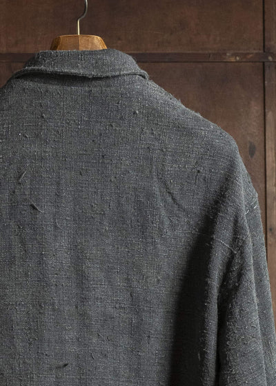 Professor.E E CROPPED JKT NATURAL DYED BLACK 25FW-PE-FM-24