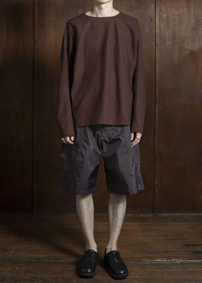 OPPOSE DUALITY Long Sleeve T-Shirts Cotton x Poly OD4002CAS Burgundy