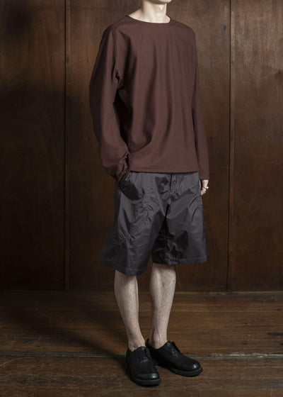 OPPOSE DUALITY Long Sleeve T-Shirts Cotton x Poly OD4002CAS Burgundy