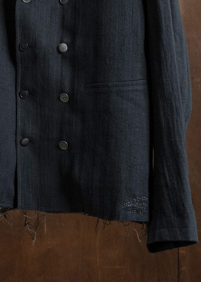 Professor.E 0222/ DOUBLE BREASTED BLAZER BLACK 25FW-PE-FM-16