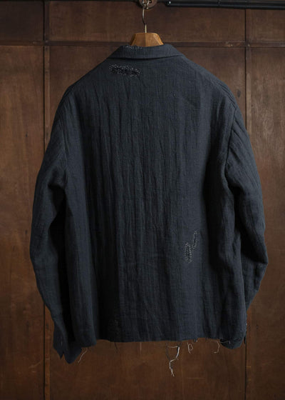 Professor.E 0222/ DOUBLE BREASTED BLAZER BLACK 25FW-PE-FM-16