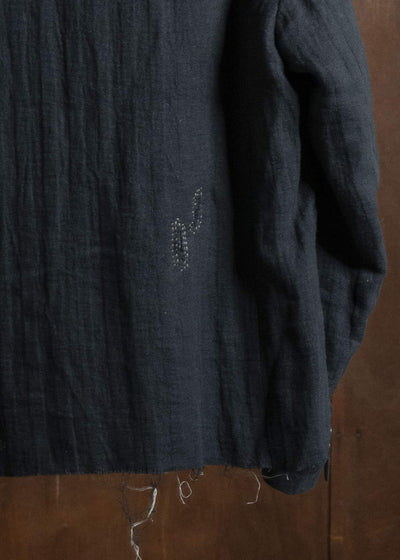 Professor.E 0222/ DOUBLE BREASTED BLAZER BLACK 25FW-PE-FM-16