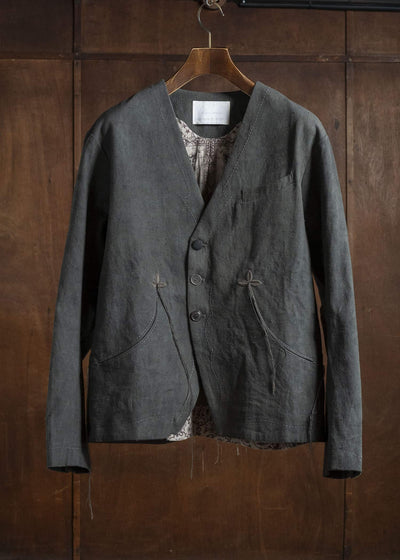 Professor.E 0222 / BUCKBACK JKT NATURAL DYED BLACK 25FW-PE-FM-17