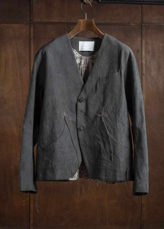 Professor.E 0222 / BUCKBACK JKT NATURAL DYED BLACK 25FW-PE-FM-17