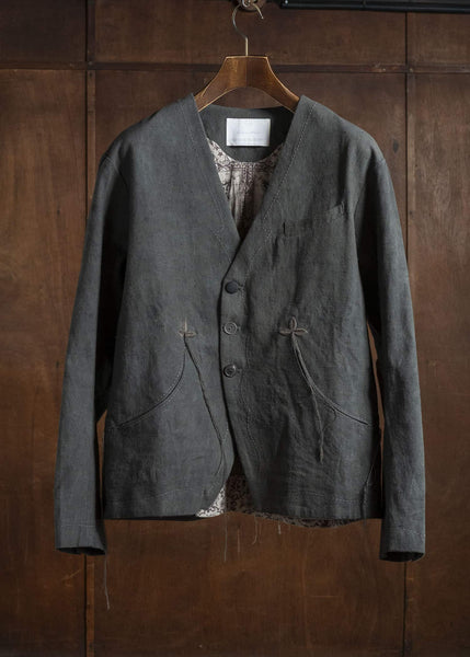 Professor.E 0222 / BUCKBACK JKT NATURAL DYED BLACK 25FW-PE-FM-17