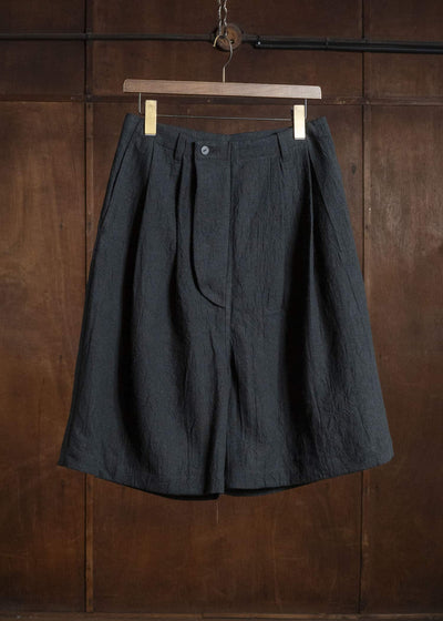 shi shi 26S2P3BK OGRE-wide short trousers BK