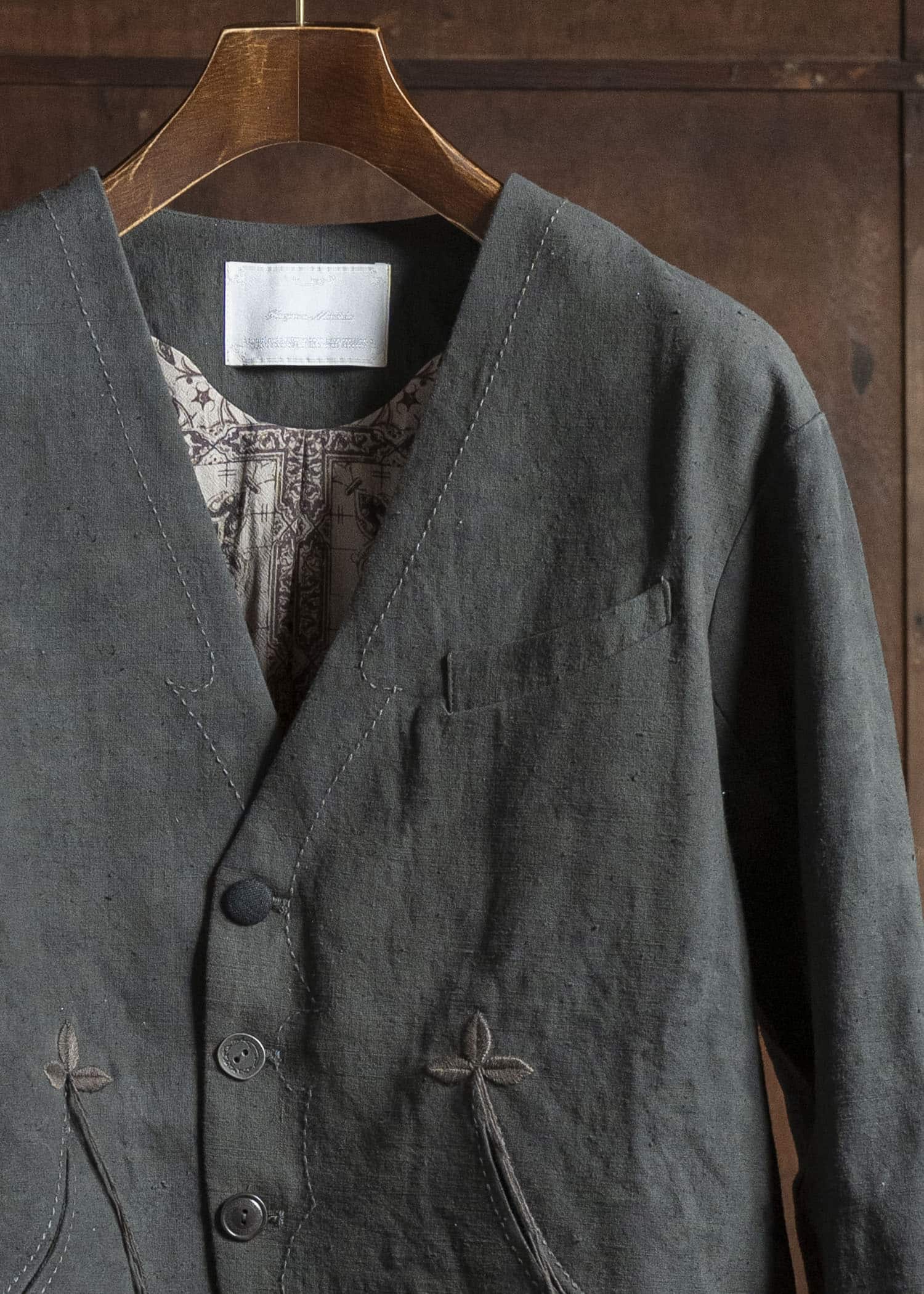 Professor.E 0222 / BUCKBACK JKT NATURAL DYED BLACK 25FW-PE-FM-17