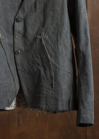 Professor.E 0222 / BUCKBACK JKT NATURAL DYED BLACK 25FW-PE-FM-17