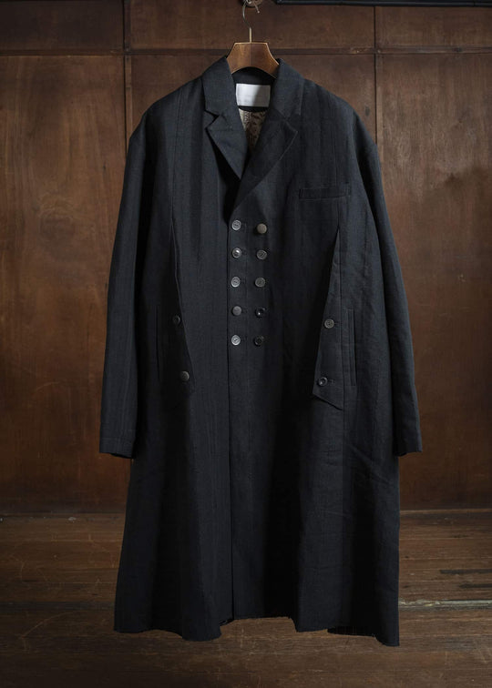 Professor.E E LONG COAT BLACK 25FW-PE-FM-27