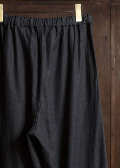 shi shi 26S1P1BK KYU BI-wide straight trousers BK