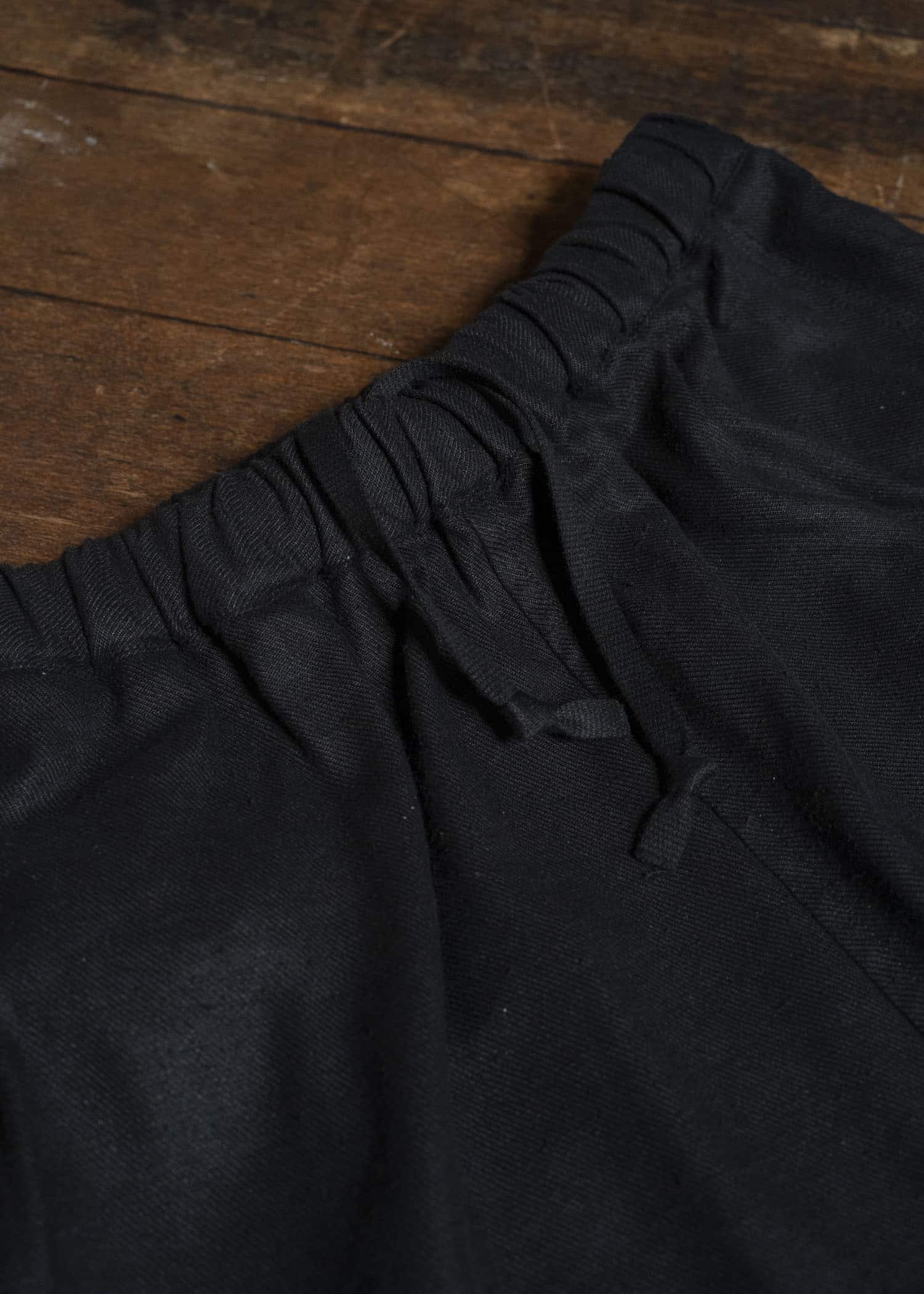 shi shi 26S1P1BK KYU BI-wide straight trousers BK