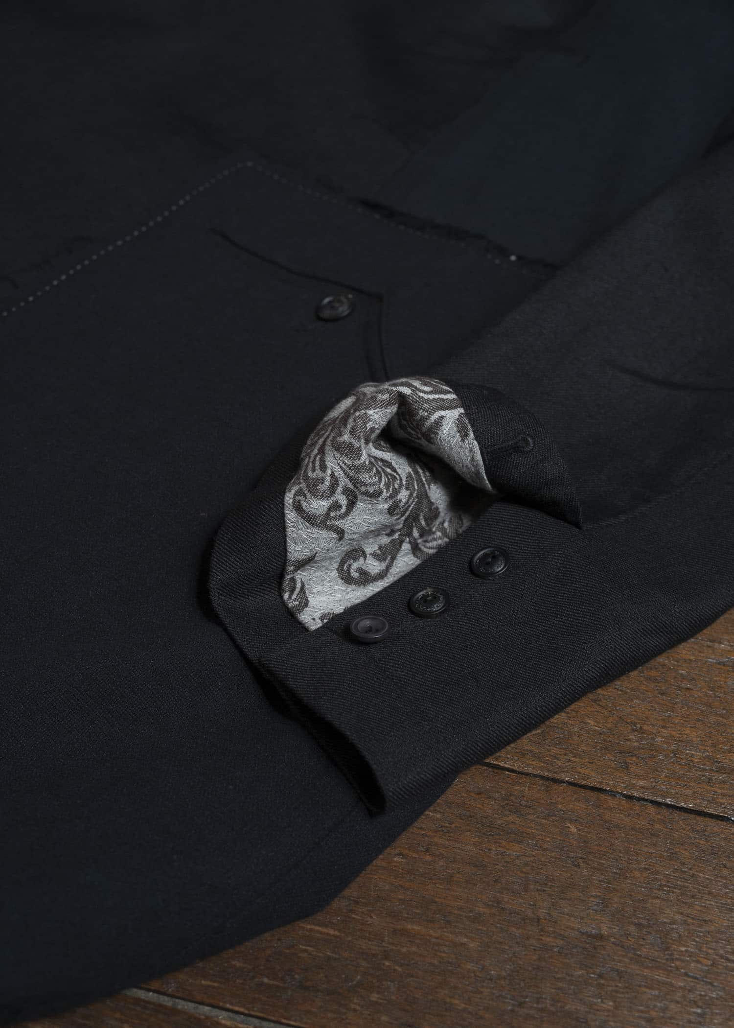 Professor.E GRANDPA'S COAT BLACK 25FW-PE-LC-02