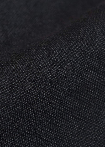 Jurgen Lehl J0162FPM502-黒茶 麻ちぢみパンツ 黒茶