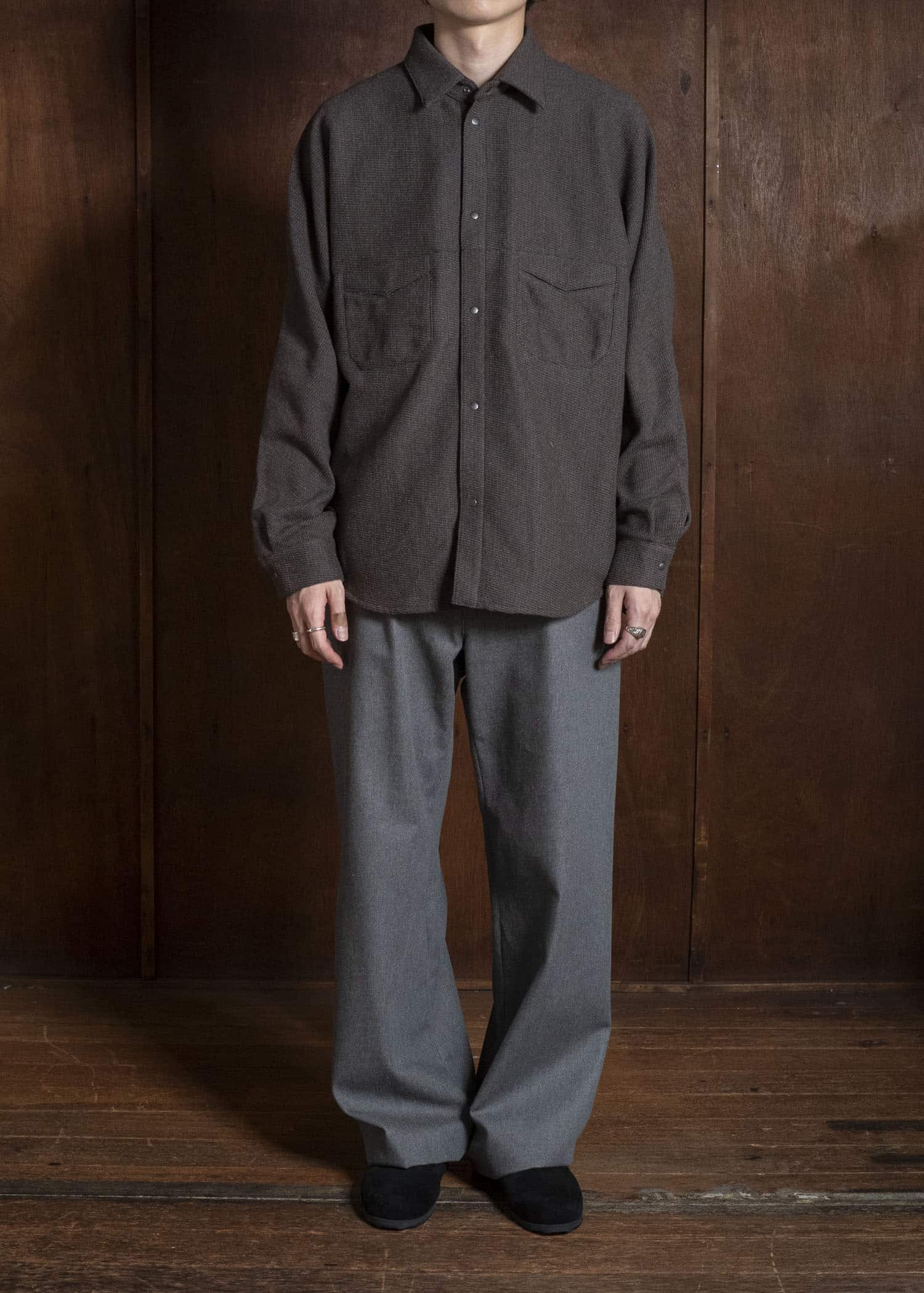 OPPOSE DUALITY OD2004SHT-26AW Officer Shirts Yak Brown