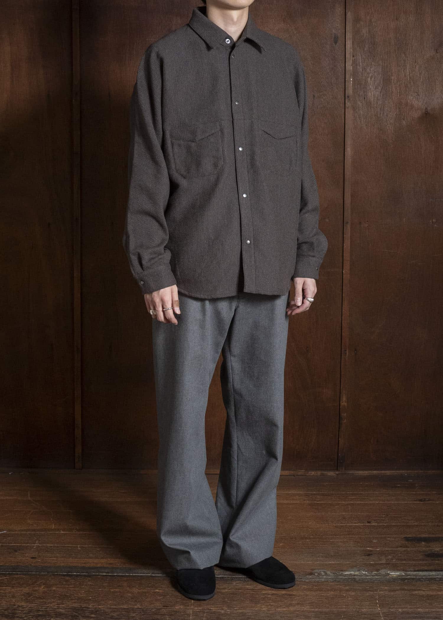 OPPOSE DUALITY OD2004SHT-26AW Officer Shirts Yak Brown