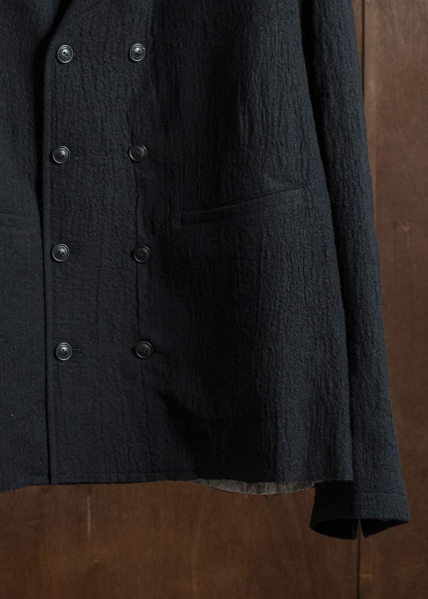 Professor.E DOUBLE BREASTED BLAZER BLACK 25FW-PE-JKT-09