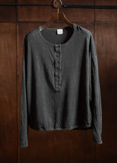 JAN-JAN VAN ESSCHE Henley neck cut and sew