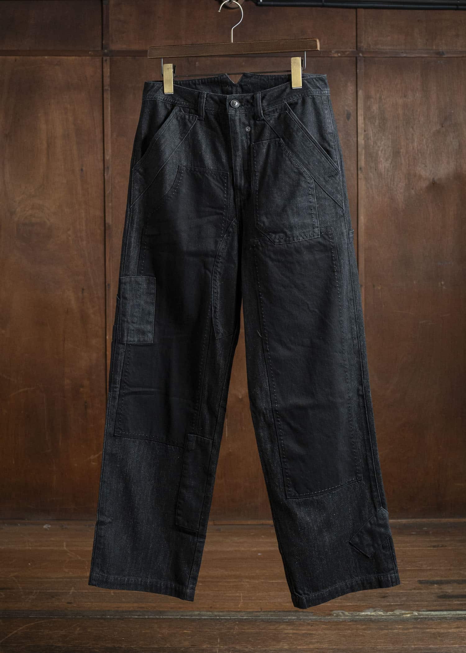 Professor.E HEAVY REPAIRED JEANS BLACK 25FW-PE-TRL-09