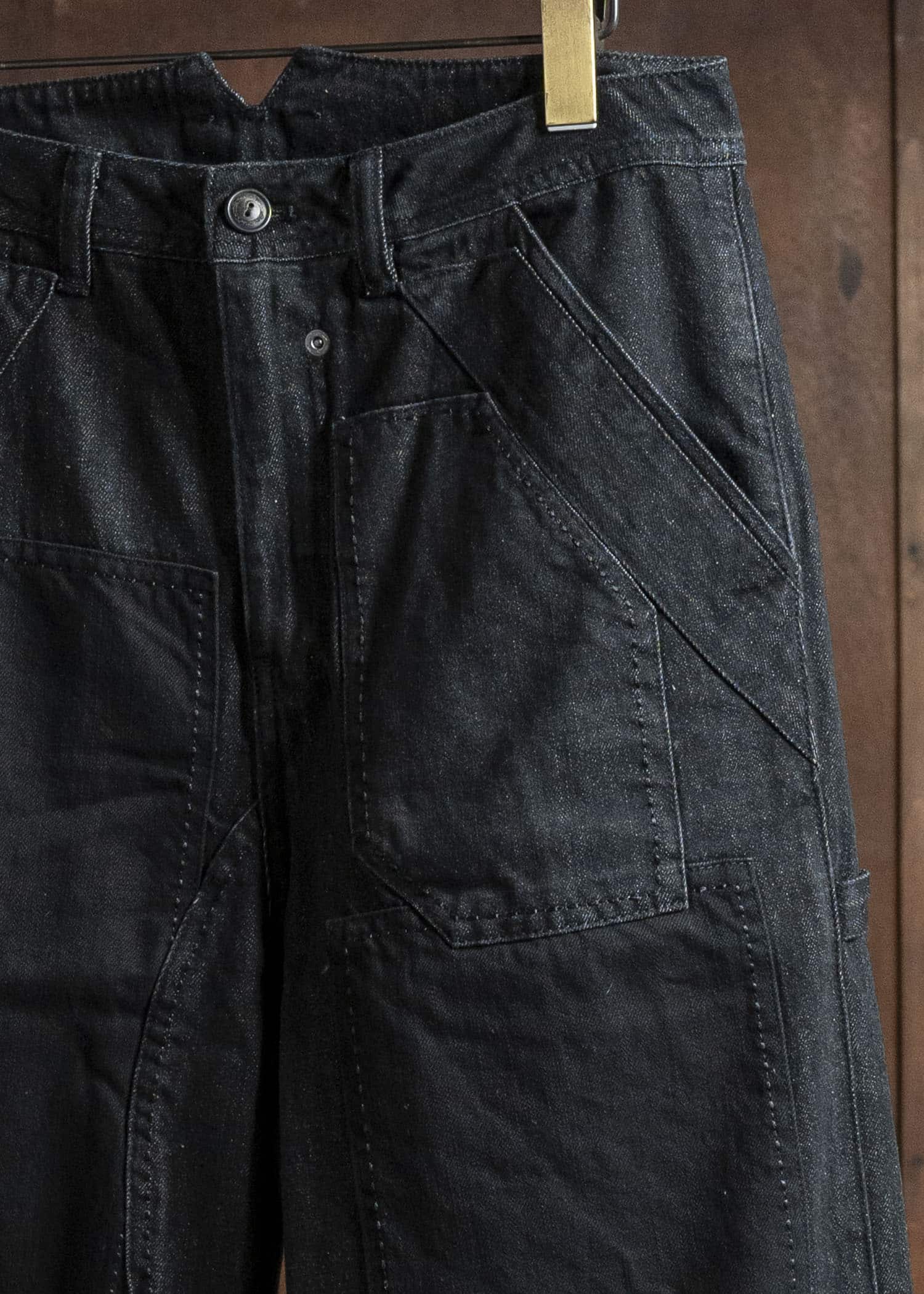 Professor.E HEAVY REPAIRED JEANS BLACK 25FW-PE-TRL-09