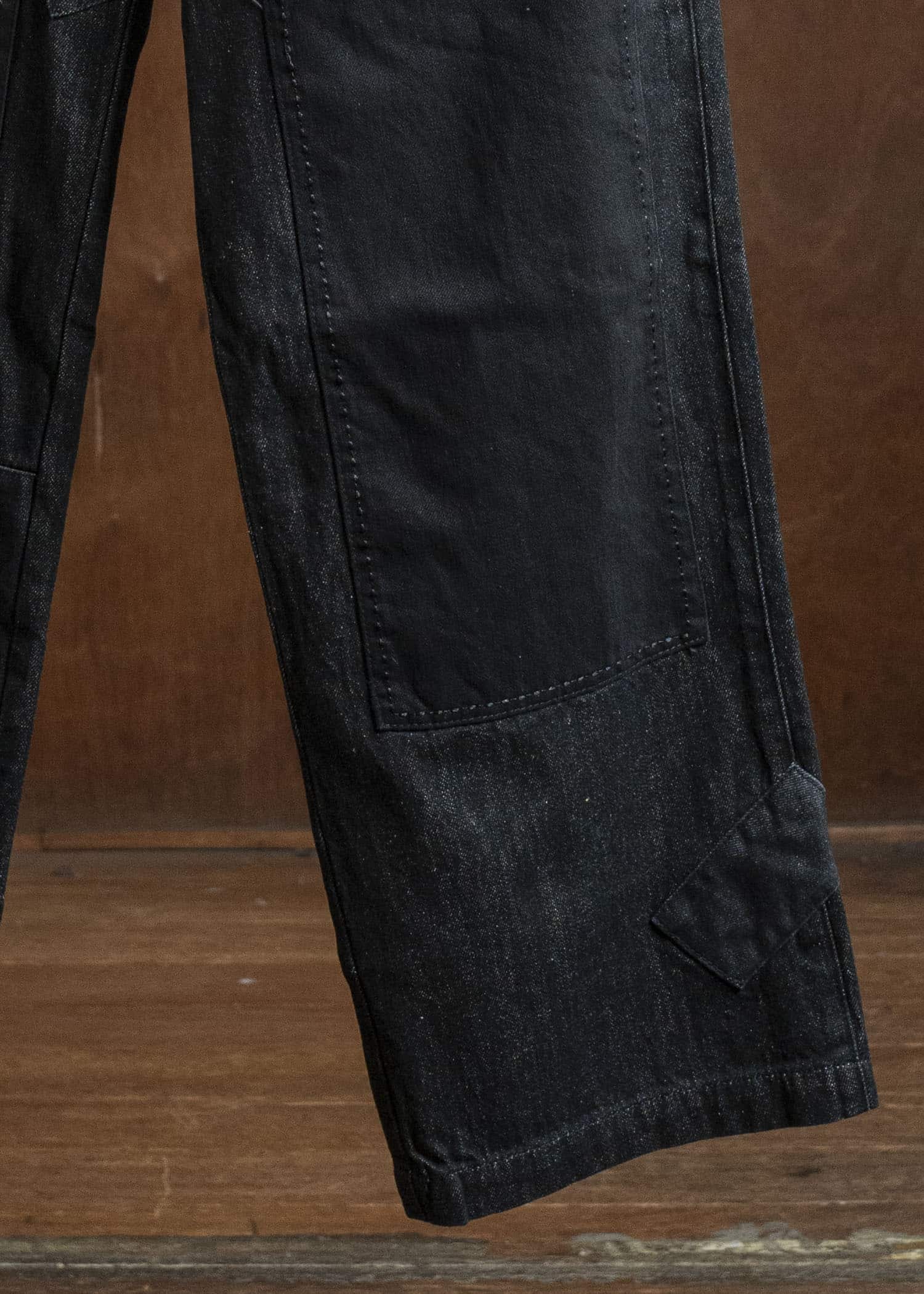 Professor.E HEAVY REPAIRED JEANS BLACK 25FW-PE-TRL-09