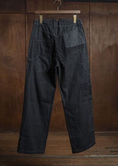 Professor.E HEAVY REPAIRED JEANS BLACK 25FW-PE-TRL-09
