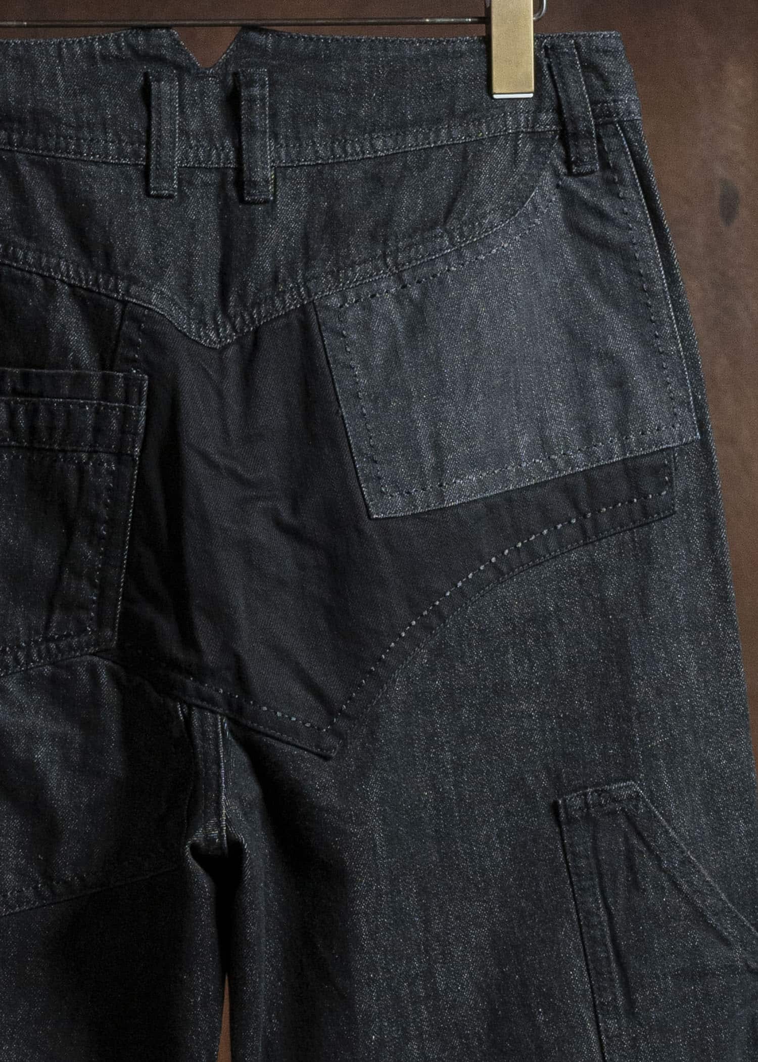 Professor.E HEAVY REPAIRED JEANS BLACK 25FW-PE-TRL-09