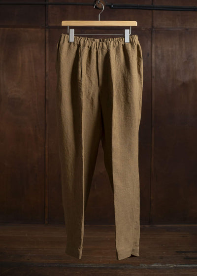 Jurgen Lehl Linen Irregular Dyed Pants Flax J0152FPM602-90