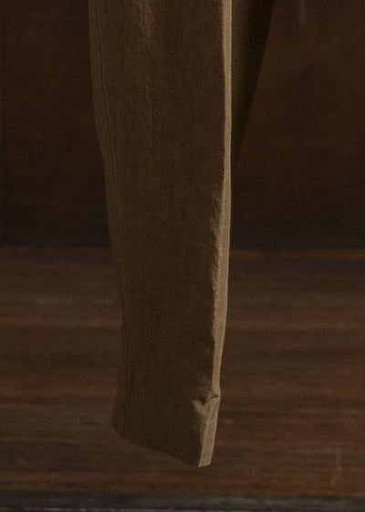 Jurgen Lehl Linen Irregular Dyed Pants Flax J0152FPM602-90