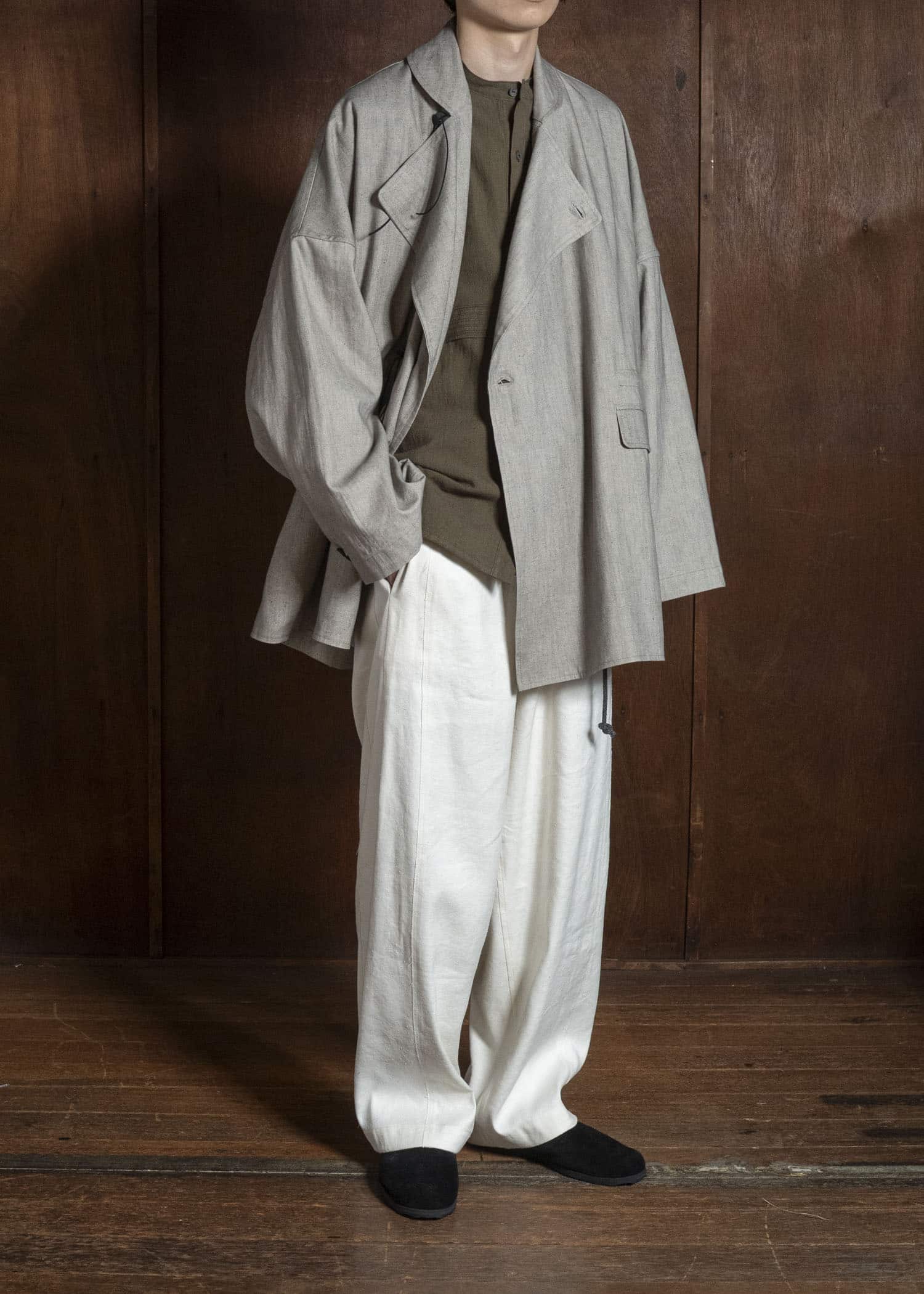 shi shi 26S1J1BE DO CHU-wrap jacket BE