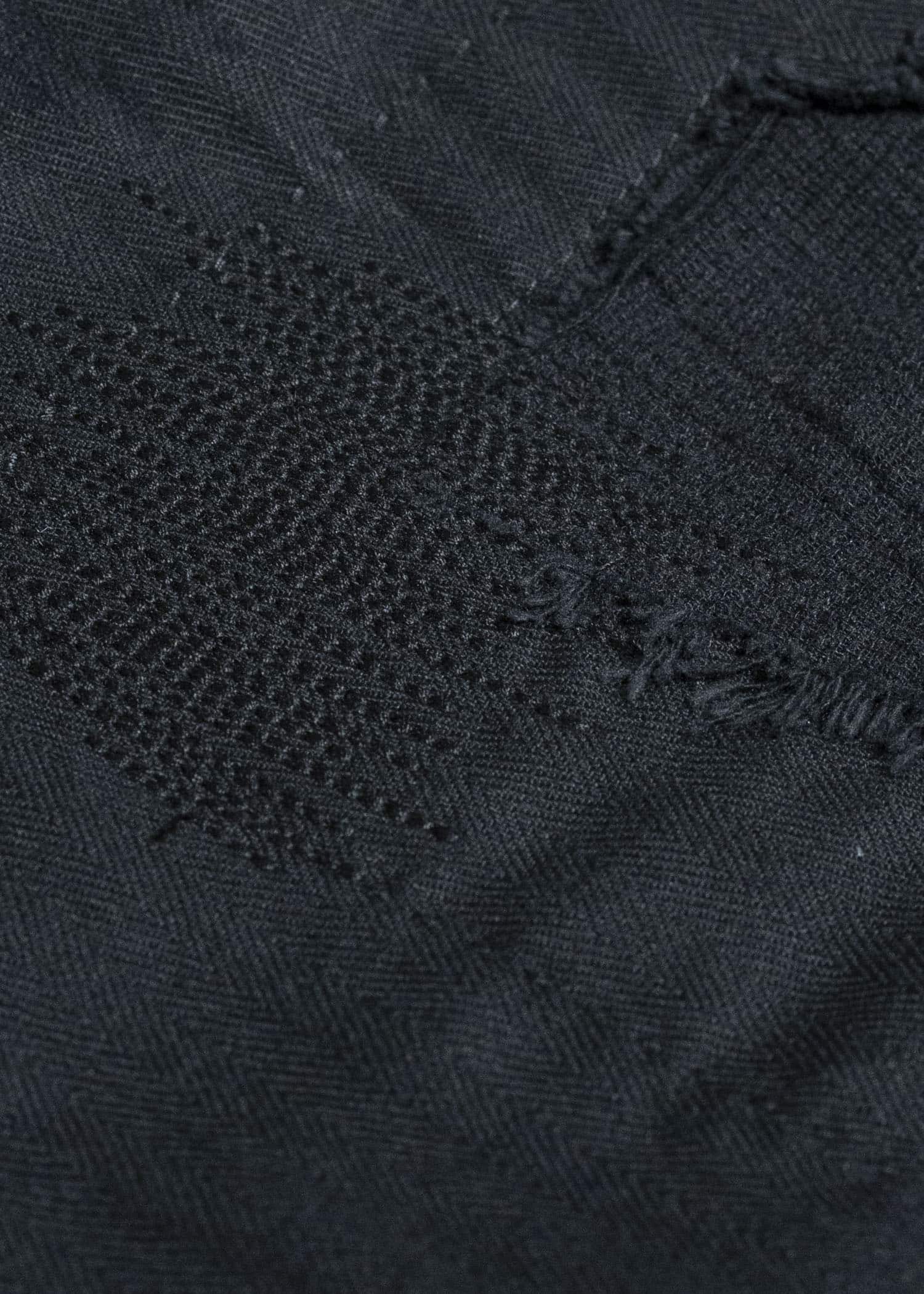 Professor.E DISTRESSED WORK PANTS BLACK 25FW-PE-TRL-02