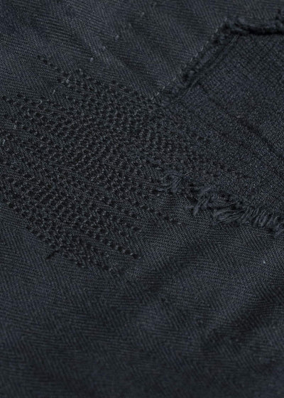 Professor.E DISTRESSED WORK PANTS BLACK 25FW-PE-TRL-02