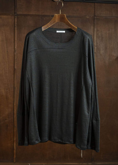 BIBLIOTHERK BR-TP01-SS26 LONG TOPS BLACK