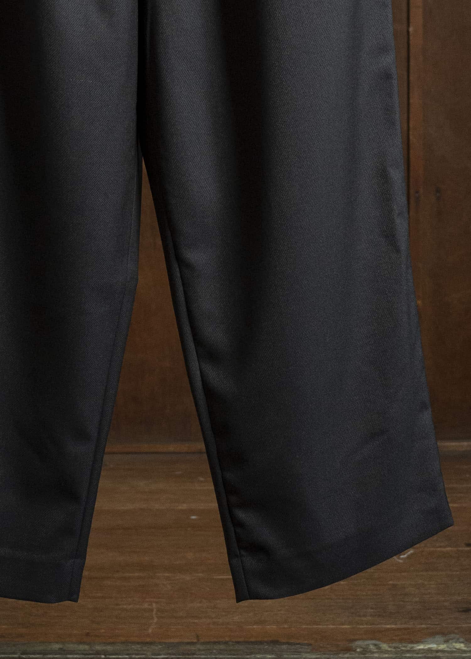 Gorsch 13-2ND-TR03-WO Kersey Wool Easy Trousers Dark Brown