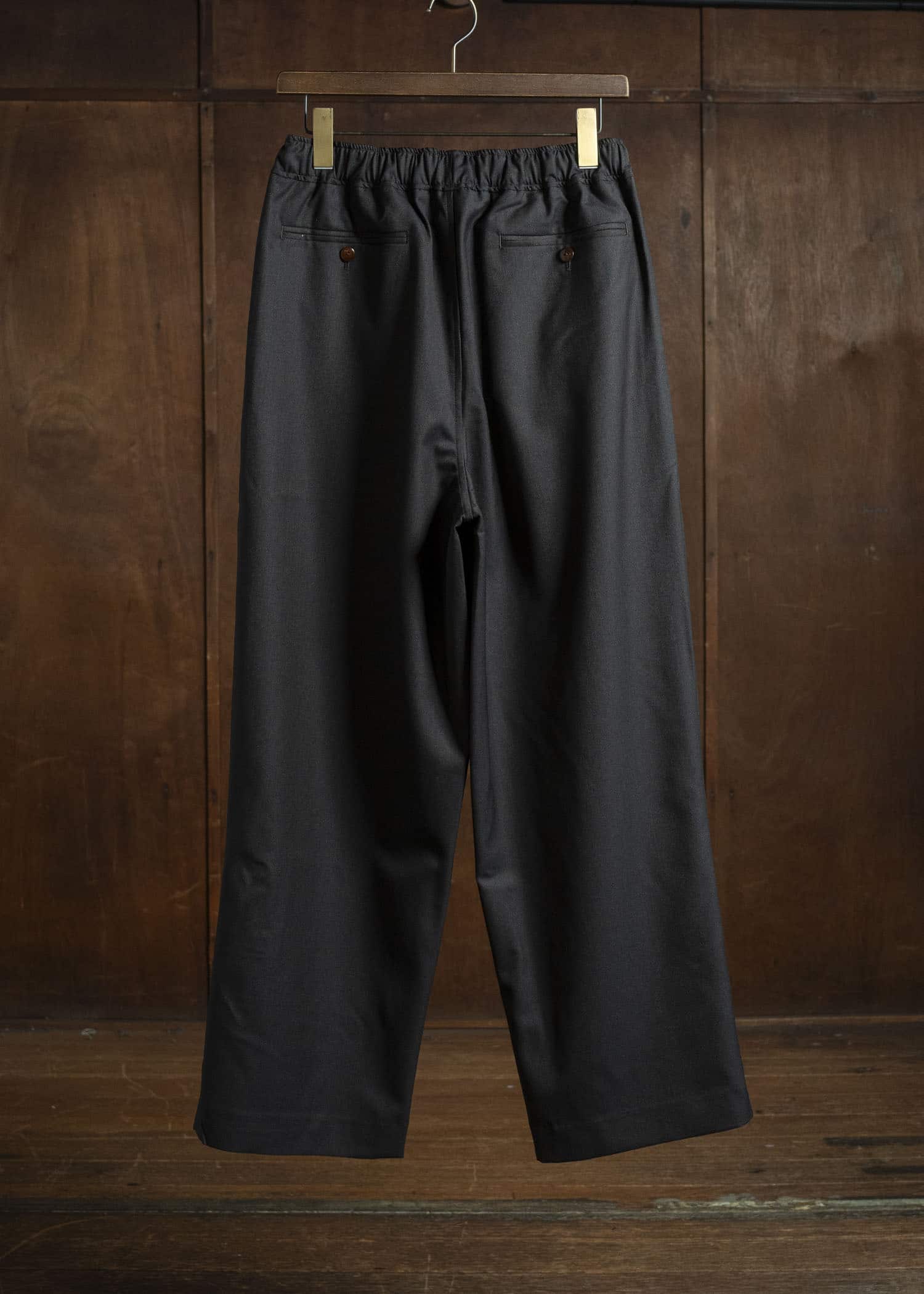 Gorsch 13-2ND-TR03-WO Kersey Wool Easy Trousers Dark Brown