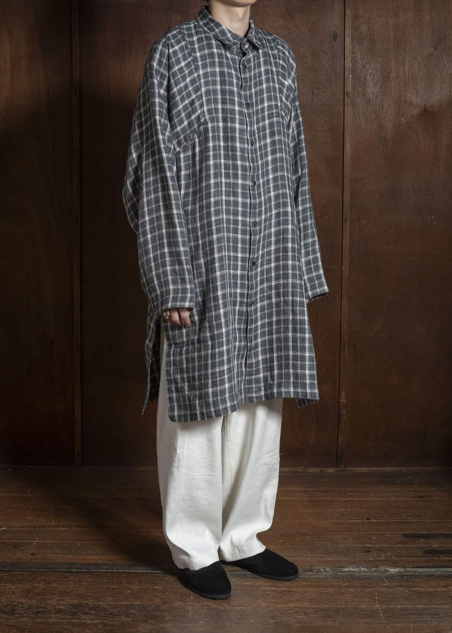 shi shi 26SS5BK Long shirt BLACK / CH