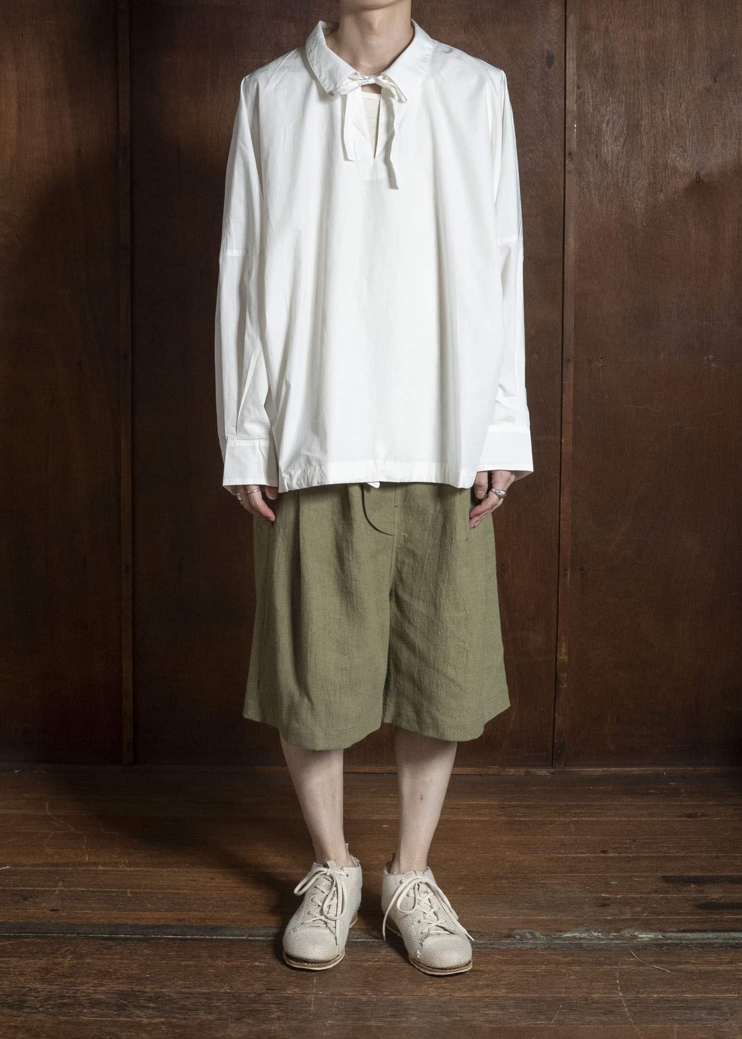 shi shi 26S2S3WH Fishrman shirts ECRU