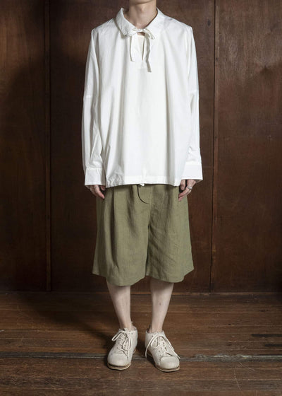 shi shi 26S2S3WH Fishrman shirts ECRU