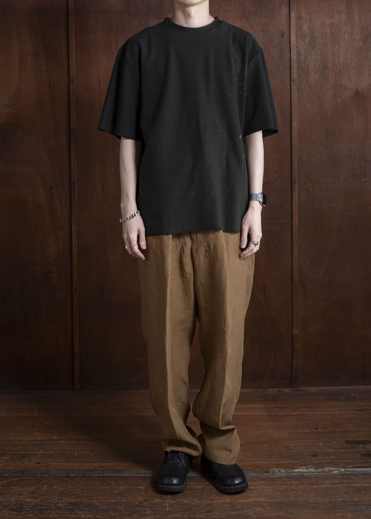 amachi. Phenomena Embroidery Tee AY16-17 Deep Green