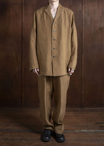 Jurgen Lehl Linen Irregular Dyed Pants Flax J0152FPM602-90