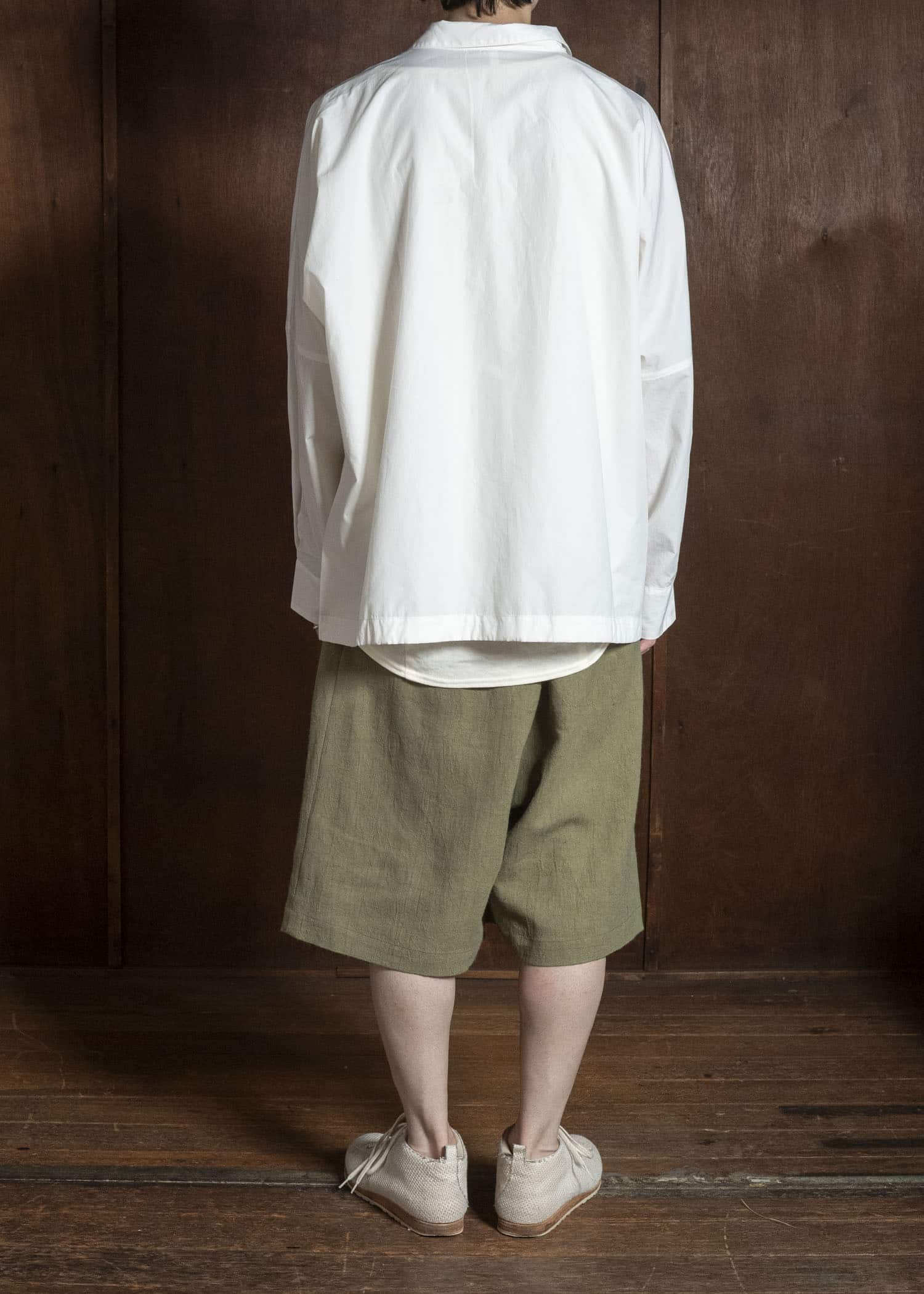 shi shi 26S2S3WH Fishrman shirts ECRU