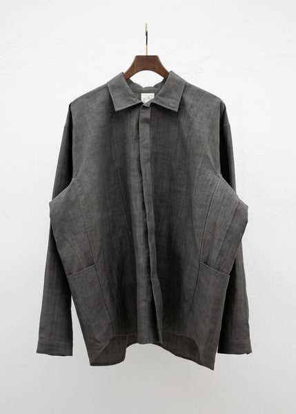 JAN-JAN VAN ESSCHE "SHIRT#96" LOOSE FIT SHIRT JACKET SUMI