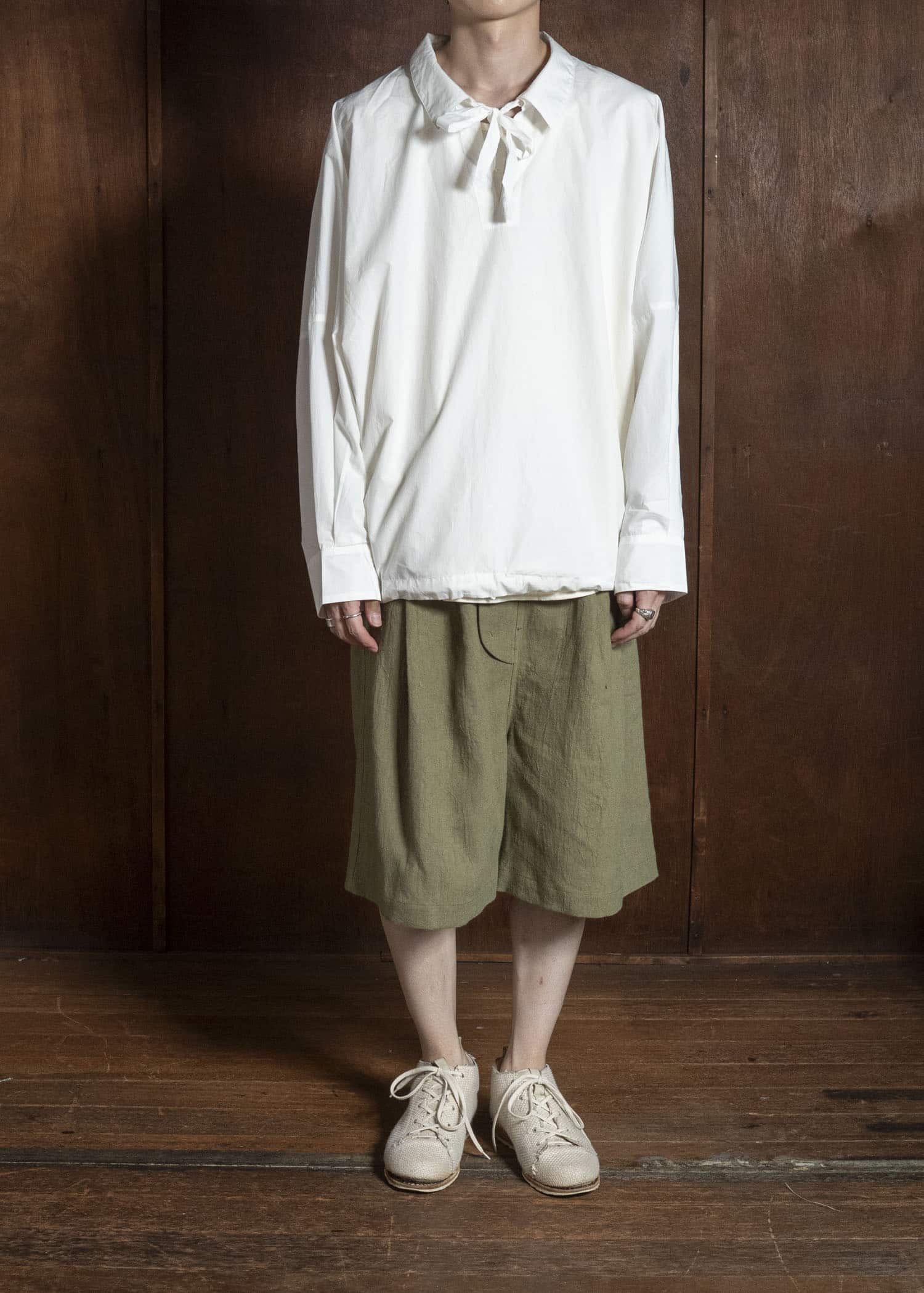 shi shi 26S2S3WH Fishrman shirts ECRU