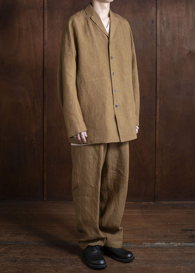 Jurgen Lehl Linen Irregular Dyed Pants Flax J0152FPM602-90