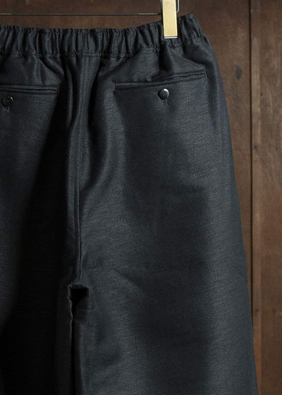 Gorsch 13-2ND-TR03-WH Wool Hemp Easy Trousers Black