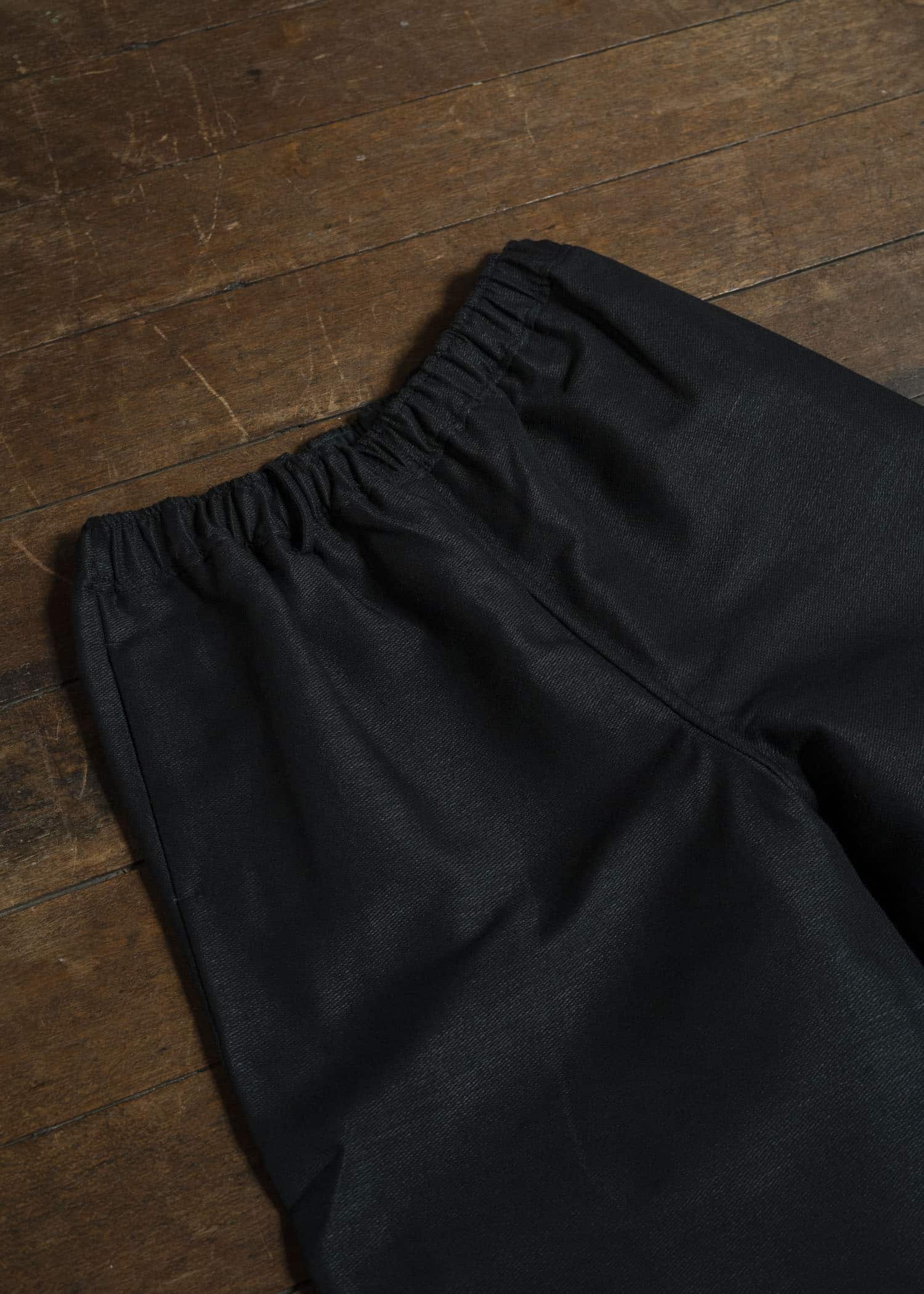 Gorsch 13-2ND-TR03-WH Wool Hemp Easy Trousers Black