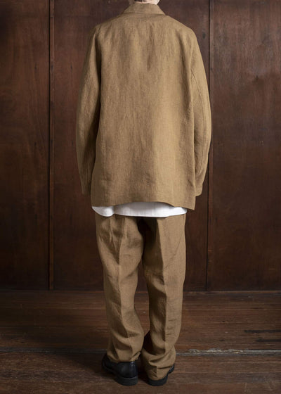 Jurgen Lehl Linen Irregular Dyed Pants Flax J0152FPM602-90