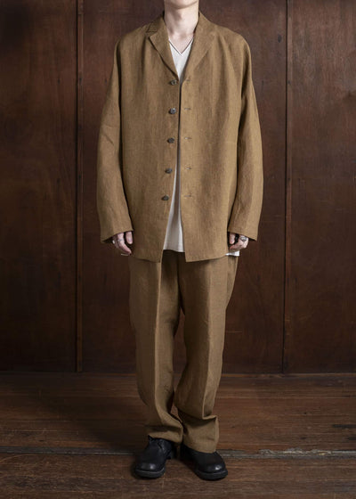 Jurgen Lehl Linen Irregular Dyed Pants Flax J0152FPM602-90