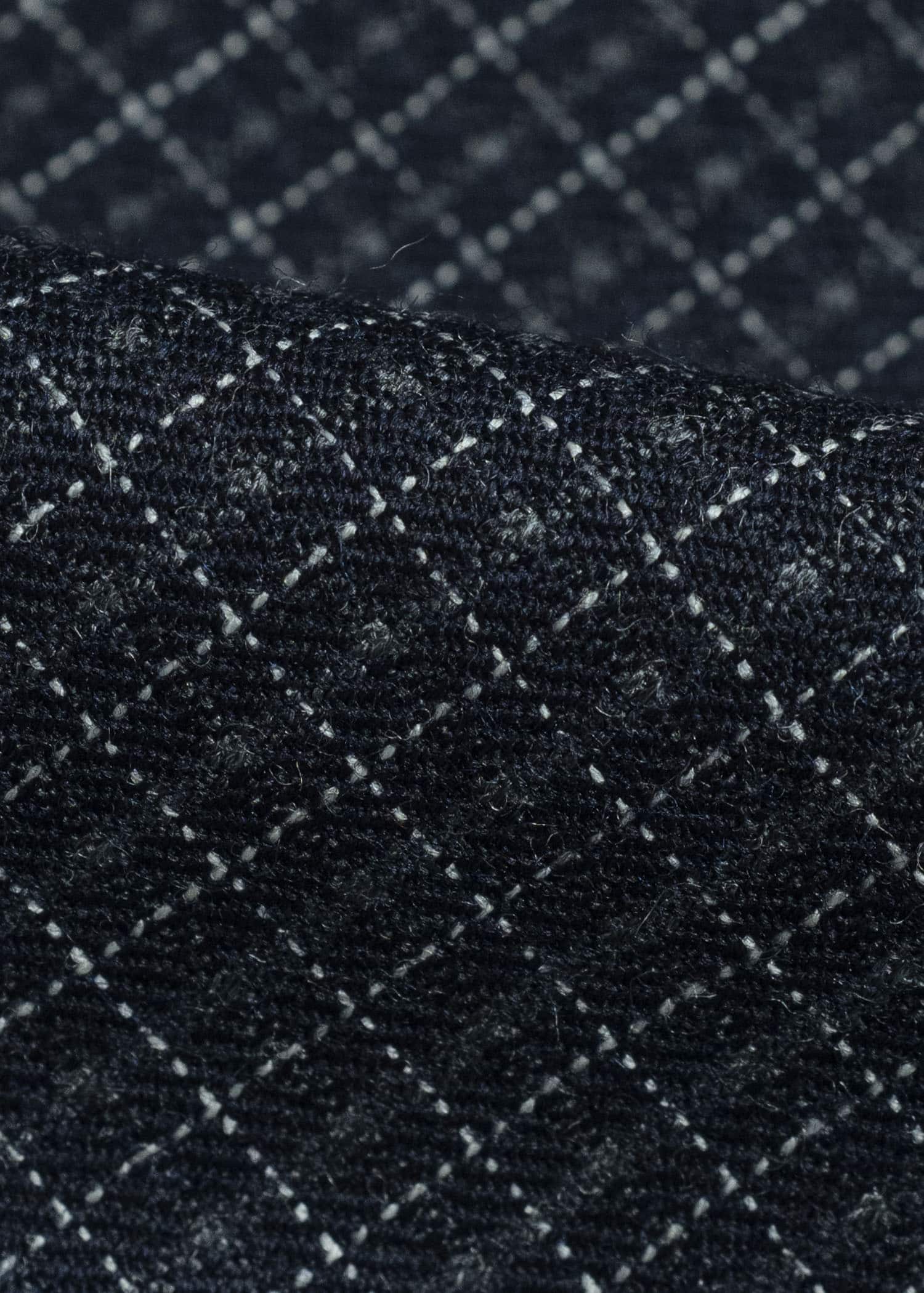 Gorsch 13-2ND-SHCO-VIN Vintage Wool Check Shirt Coat Navy Check