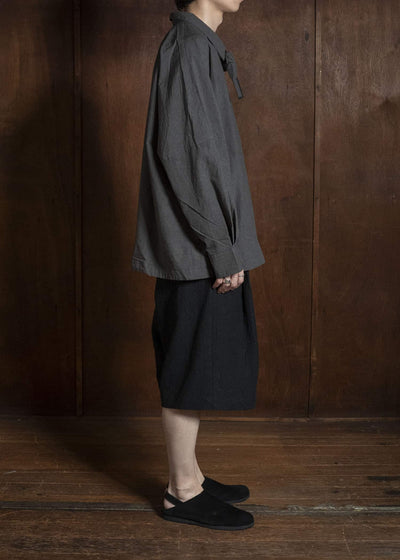 shi shi 26S2P3BK OGRE-wide short trousers BK
